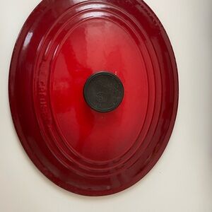 Le Creuset Red Oval Lid